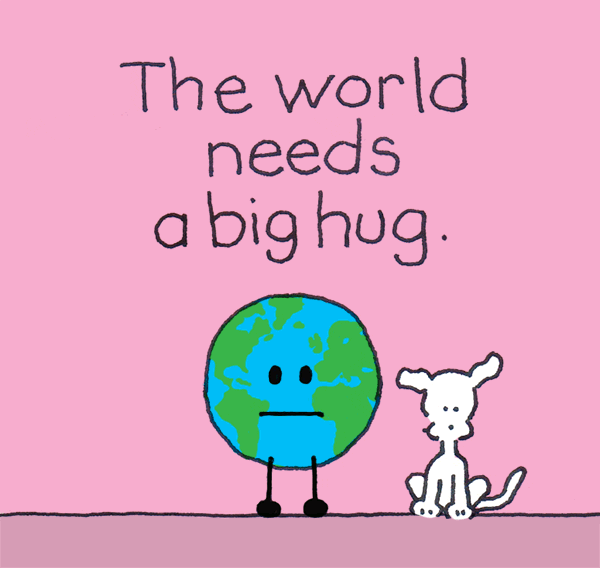 The World Hug GIF by Chippy the Dog