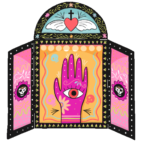 Day Of The Dead Halloween Sticker by House Of Wonderland