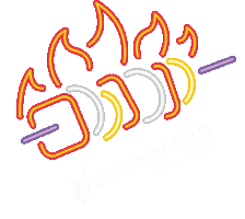 Neon Steak Sticker by Chimarron Churrascaria