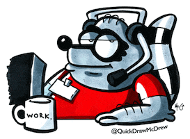 Work Mondays Sticker by QuickDrawMcDrew