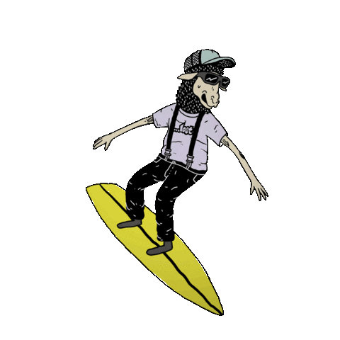 Surf Sheep Sticker by Altai Company