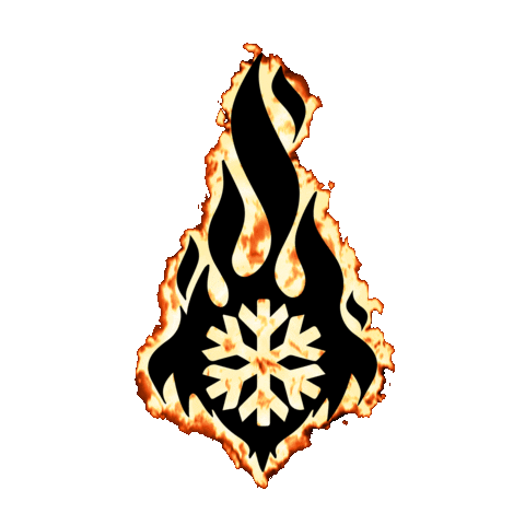 Fire Rain Sticker by Fahrenheit Paradox
