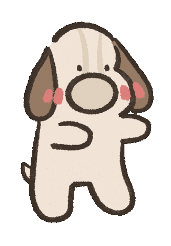 狗 Hug Sticker