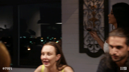Dinner Party Mafs GIF by Married At First Sight Australia - Find ...