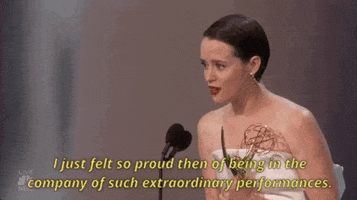 proud claire foy GIF by Emmys
