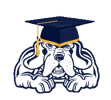 Graduation Bloodhound Sticker by John Jay College