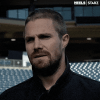Stephen Amell Reaction GIF by Heels