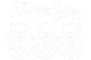 Cat Thank You Sticker