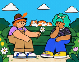 First Date Flower GIF by Bonded Studio