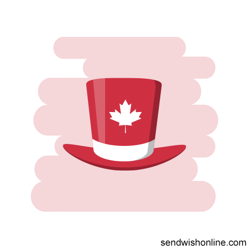 Canadian Flag Canada GIF by sendwishonline.com