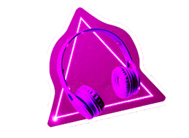 Pink Headphones Sticker by Thalia