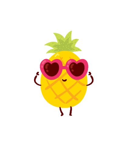 Dancing Pineapple Sticker