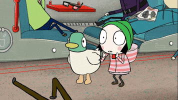 Hush Please Stop GIF by Sarah & Duck