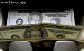 Make It Rain Money GIF by KiwiGo (KGO)