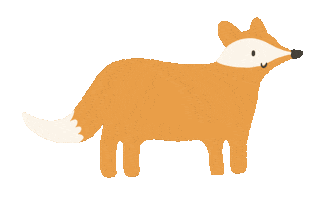 Happy Fox Sticker by dekleinevogelaar