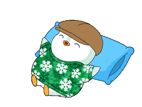 Tired Good Night Sticker by Pudgy Penguins