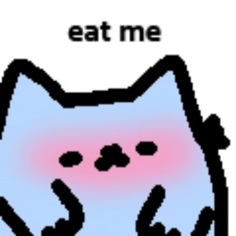 Cat Eat GIF by sillynub