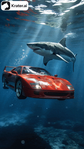 Car Ocean GIF by Krater.ai