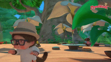 animation jouer GIF by Monchhichi