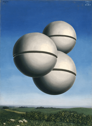 Rene Magritte Space GIF by joelremygif