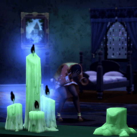 Scared Haunted House GIF by The Sims