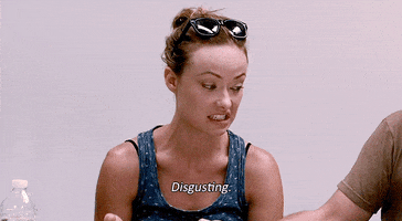 Disgusted Olivia Wilde GIF
