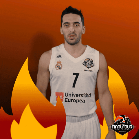 heating up real madrid GIF by EuroLeague