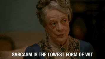 Maggie Smith Sarcasm GIF by Downton Abbey