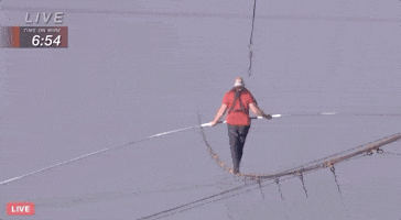 Nik Wallenda Highwire GIF by Volcano Live! with Nik Wallenda