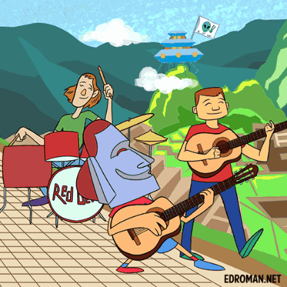 Machu Picchu Red Omen GIF