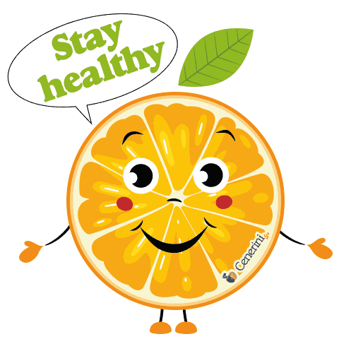 Happy Orange Sticker by Cenerini Spa