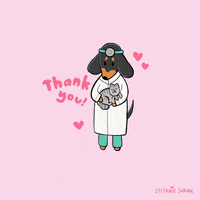 Cat Thank You GIF by Stefanie Shank