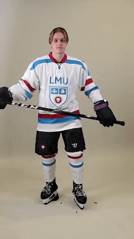 College Hockey Hair GIF by LMU Ice Hockey