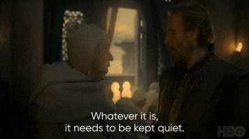 Keep Quiet Hbo GIF by Game of Thrones