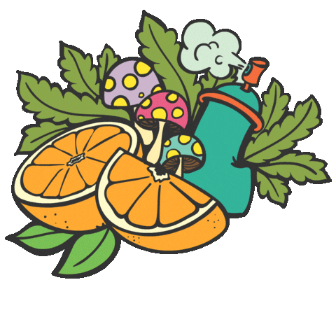 Orange Crush Sticker by CannaSmack