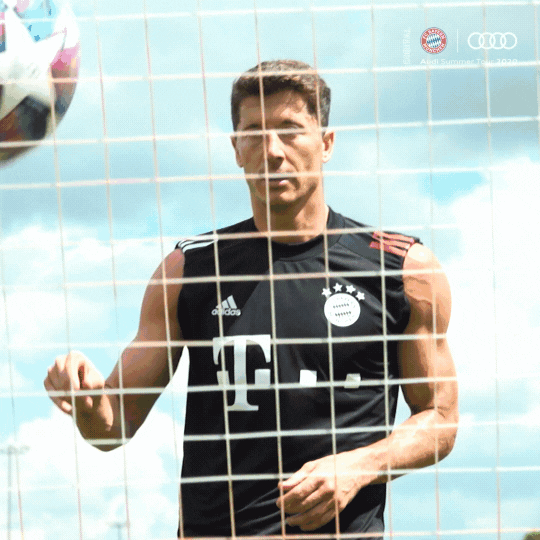 Robert Lewandowski Goal GIF by FC Bayern Munich