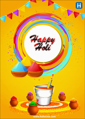 Colors Holi GIF by halloclub