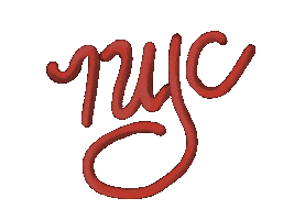 New York Neon Sticker