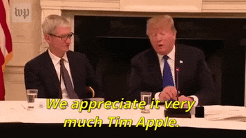 Donald Trump Tim Apple GIF