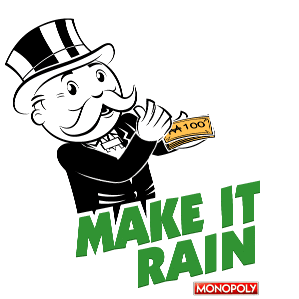 Make It Rain Money Sticker by HasbroMexico