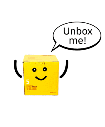 Unboxing Parcel Sticker by DHL Express