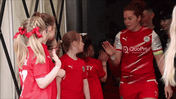 Mascots High Fives GIF by Cliftonville Football Club
