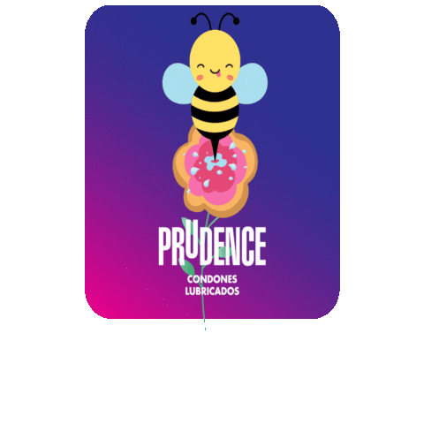 Flower Bee Sticker by Condones Prudence