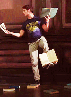 Darren Criss Books GIF - Find & Share on GIPHY