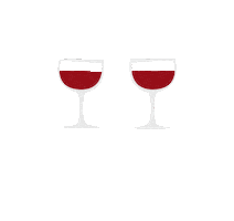 Red Wine Cheers Sticker by GrosseLiebe