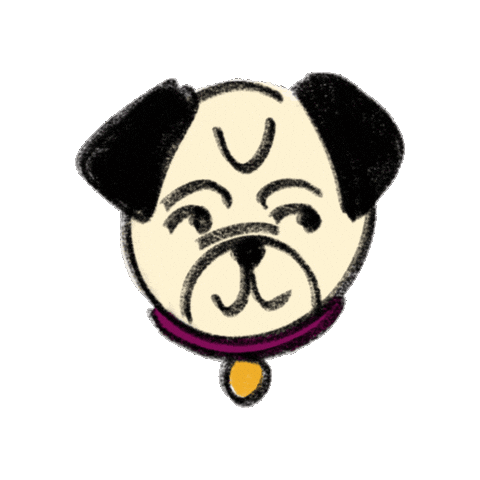 Dog Artist Sticker