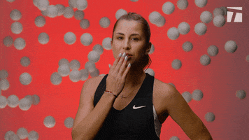 tennis player kiss GIF by Tennis Channel