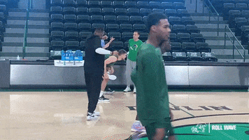College Basketball Dance GIF by GreenWave