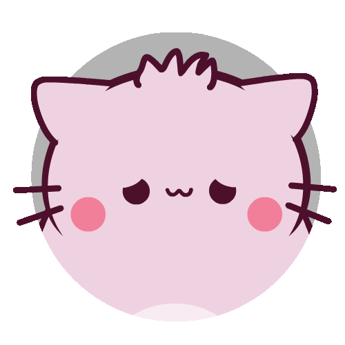 Sad Cat Sticker by Pembe