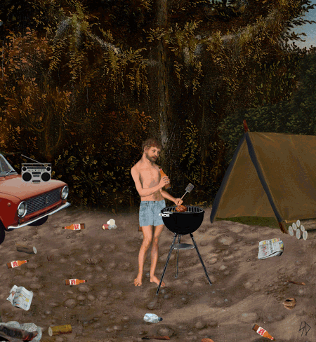bbq camping GIF by Scorpion Dagger